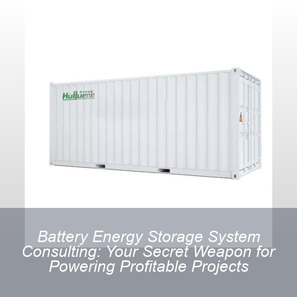 Battery Energy Storage System Consulting: Your Secret Weapon for Powering Profitable Projects